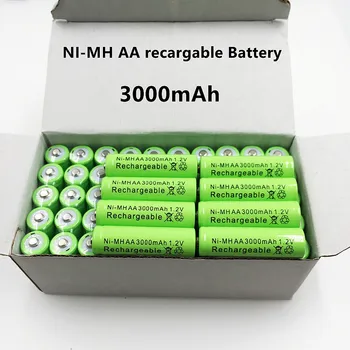 1.2 V 3000 Mah nikkel-hidrogén-AA előre feltöltött nikkel-hidrogén újratölthető AA akkumulátor CMARA mikrofon játékok