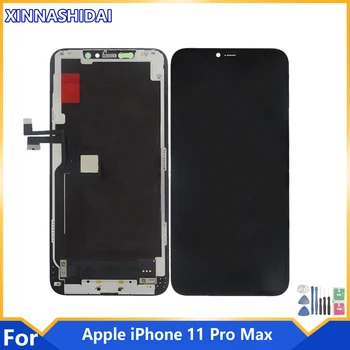 100% Új Kijelző Az iPhone 11 Pro Max LCD érintőképernyő Digitalizáló Közgyűlés iPhone 11 Pro Max LCD Képernyő Cseréje