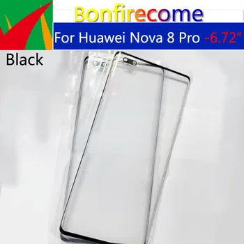 10db\Sokkal Huawei Nova 8 Pro BRQ-AN00 Első Touch Panel, LCD Kijelző Külső Üveg Fedelét Lencse Javítás Cserélje ki az Alkatrészeket