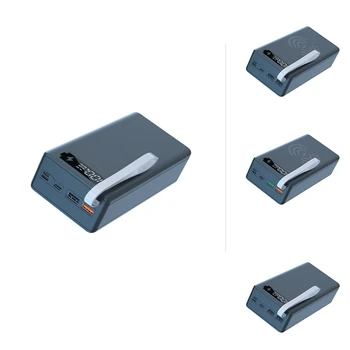 14X18650 Akkumulátor Bank Esetben USB Akkumulátor Tároló Doboz LED-es Világítás Levehető Okostelefon Töltés