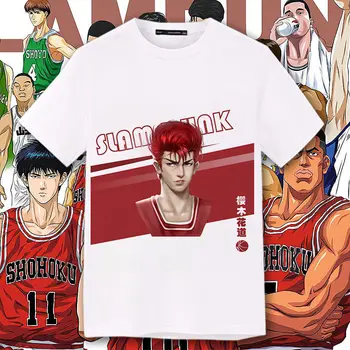 2023 Divat Anime Slam Dunk Rajzfilm T-shirt Streetwear Trend Hip-Hop Sport Női Alkalmi Laza, Rövid Ujjú Felsők