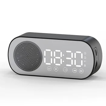 2023 Új Vezeték nélküli Bluetooth Hangszóró Óra Kettős Ébresztés Támogatás TF Kártya FM Rádió Soundbar HIFI Music Box Soundbar Meglepetés ár