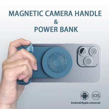 3 in1 Mágneses Kamera Kezelni Önarckép tartó Huawei iPhone 13 Power Bank Telefon tulajdonosa Bluetooth-kompatibilis az Android/iOS