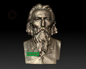 3D-s modell stl formátum 3D-solid modell forgatás szobor a cnc gép Jan Matejko ,Jan Mateyko