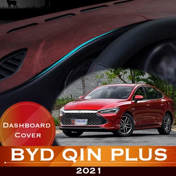 A BYD Csin PLUSZ 2021 Autó Műszerfal Kerülje a Fény, Pad Hangszer Platform Asztalt Borító Bőr csúszásgátló Szőnyeg Dash Szőnyeg