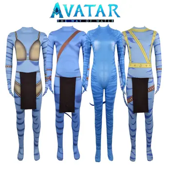 A film Avatar 2 Cosplay Jelmez 3D Kezeslábas Ruha, Ahogy a Víz Szuperhős Body Halloween Farsang Fél Egységes Felnőtt