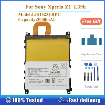 A SONY Xperia Z1 L39H C6903 L39T L39U C6902 LIS1525ERPC 3000mAh Akkumulátor Újratölthető Akkumulátor