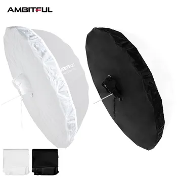 AMBITFUL 105cm 130cm 160cm Esernyő Diffúzor Fehér Átlátszó Fekete Reflektor Parabola Ernyő Borító
