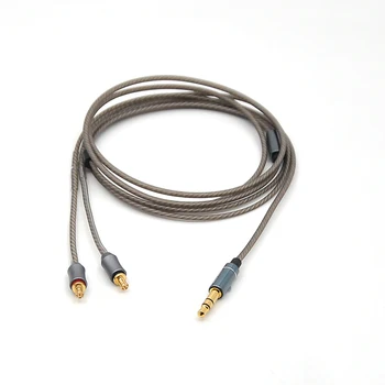 Audio Technica ATH-LS50 LS200 LS300 LS400 E40 E50 E70 LS70 A2DC Cserélhető Fülhallgató 3,5 mm-es Sztereó, Ezüst Bevonatú Kábel