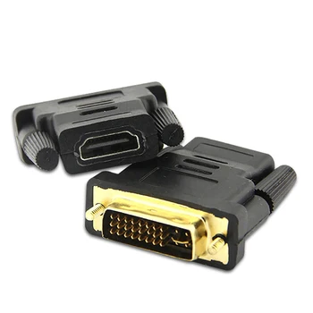 DVI-HDMI-kompatibilis Adapter Bi-directional DVI D 24+1 24+5 Férfi Kábel Csatlakozó, HDMI-kompatibilis Átalakító HDTV Projektor