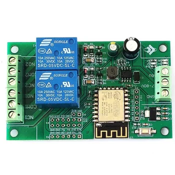 Esp8266 Esp-12F Wifi Relé Modul 2Channel 5V/8-80V Hálózati Kapcsoló az Arduino Ide Smart Home App Remot Ellenőrzés