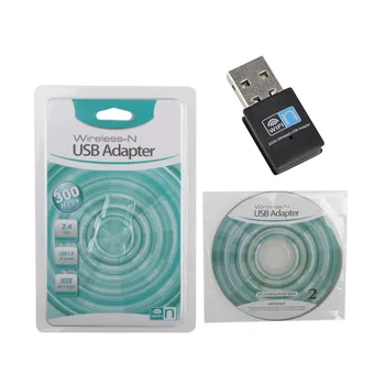 Forró Eladó USB2.0 WiFi 300M Hálózati Adapter 300Mbps Mini 2.4 G Wireless Lan Kártya Realtek 802.11 b/g/n 300Mbps adatátviteli Sebesség
