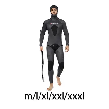 Férfi Búvárruha Kapucnis Spearfishing Ruha Snorkeling Freediving Hideg Víz