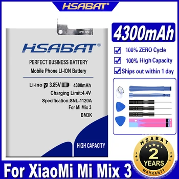 HSABAT BM3K 4300mAh Akkumulátor Xiaomi Mi Mix 3 Akkumulátorok