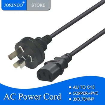 JORINDO 1,5 M/4.9 FT AU, HOGY IEC320 C13,Ausztrália 3Pin Férfi Csatlakozó IEC320 C13 Női lyukak csatlakozó Adapter Kábel