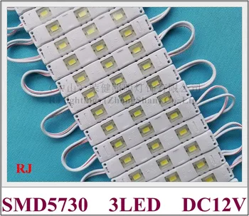 LED modul új stílus injekció, lencse vízálló jel LED modul csatorna levelet SMD 5730 DC12V 0,8 W 3 led IP65 CE