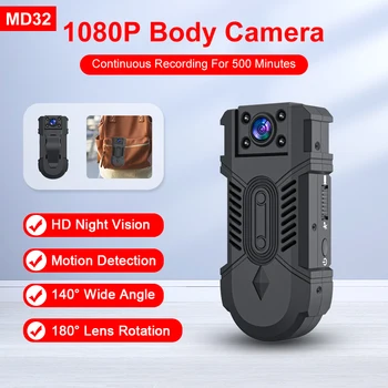 MD32 Mini Test Kamera Vezeték nélküli WiFi Kamera Biztonsági Dadus Intelligens Otthon, mint egy Kutya Kamera Beltéri Kültéri Sport Pocket Baba Cam1080P