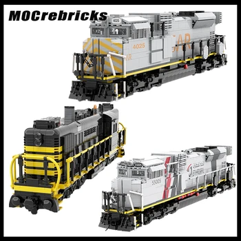 MOC építőkövei Vasúti SD70ACS Autó, Vonat Puzzle DIY Modell Össze Tégla Oktatási Játékok, a Gyerekek Karácsonyi Ajándék 2076PCS