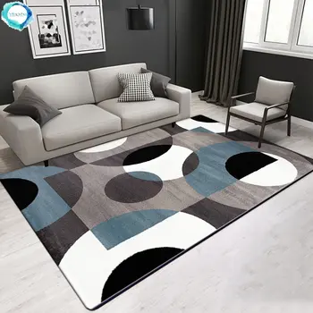 Modern, elegáns, Európai nappali szőnyegek Geometriai nyomtatott szőnyegek Hálószoba szőrös szőnyeg Fürdőszoba szőnyegek Alfombra Para Cocina Tapis