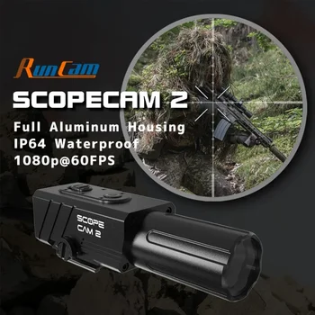 RunCam ScopeCam 2 Airsoft Kamera Alumínium Ház 1080p@60fpsIP64 Waterproo WiFi APP Beállítás Modell Akció Kamera