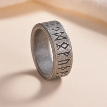 Régi Viking Rúna Gyűrű Rozsdamentes Acél Északi Odint Viking Gyűrű A Férfiak A Nők Pár Amulett, Divat, Ékszer, Ajándék, Soha Nem Halványuló