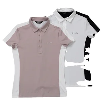 Rövid Ujjú Golf Polo Shirt a Nők, Lélegző, Gyorsan Száradó, Izzadság-elvezető, Szabadtéri Sportok