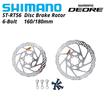 Shimano DEORE SM RT56 Féktárcsa 6 Csavar Mountain Bike Lemez M610 RT56 M6000 Féktárcsa 160MM 180MM MTB