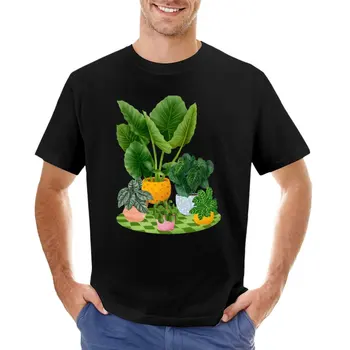 Színes Növény Gyűjtemény 3 T-Shirt-T-shirt rövid grafikus póló vintage ruhák, férfi pólók