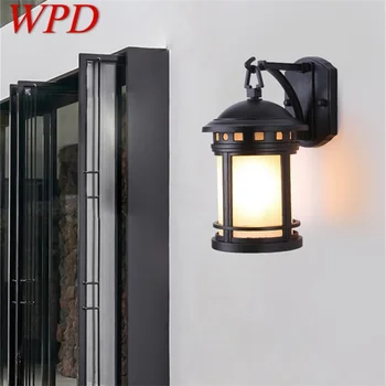 WPD Szabadtéri Retro Fali Lámpa Klasszikus Lámpák Lámpa Vízálló, IP65 LED Haza Tornácon Villa