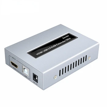 ÚJ 1080p 50m Usb 2.0, Ethernet Ir Extender Infravörös Repeater Kvm Extender
