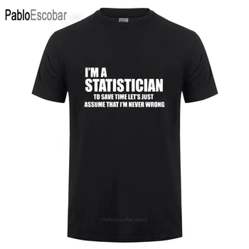 Új 2019 Divat Statisztikus Statisztikus Statisztikai Felmérés Surveyo vicces humor Póló Férfi Rövid Ujjú Pamut O Nyakú Póló
