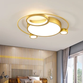Új Kreatív Hálószoba Egyszerű, Modern Hálószoba Világítás Szoba Lámpák LED-es Mennyezeti Lámpa kerek